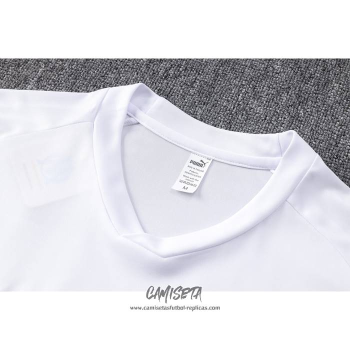 Chandal del Olympique Marsella 2022-2023 Manga Corta Blanco - Pantalon Corto